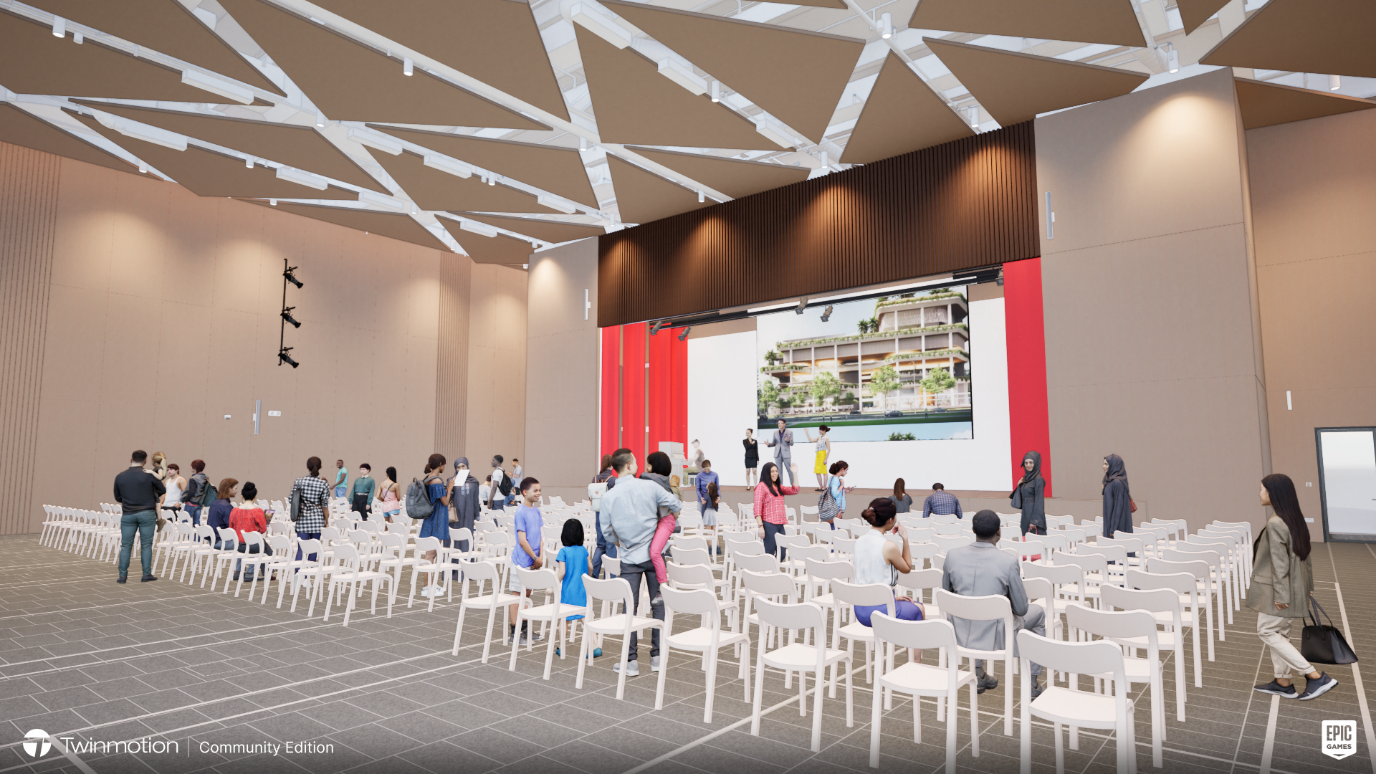 Chong Pang Community Club’s multi-purpose hall